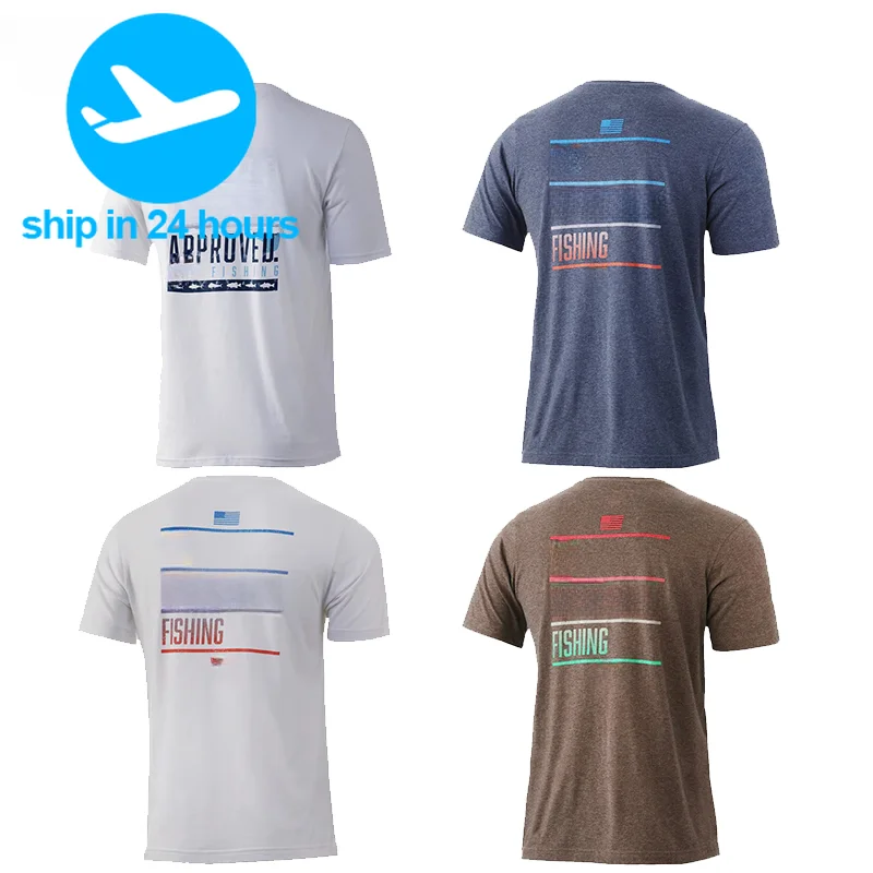 Fishing Shirts Short-sleeve Summer Anti-UV Quick Dry Fishing Clothing Outdoor Sports Running Tops Wear