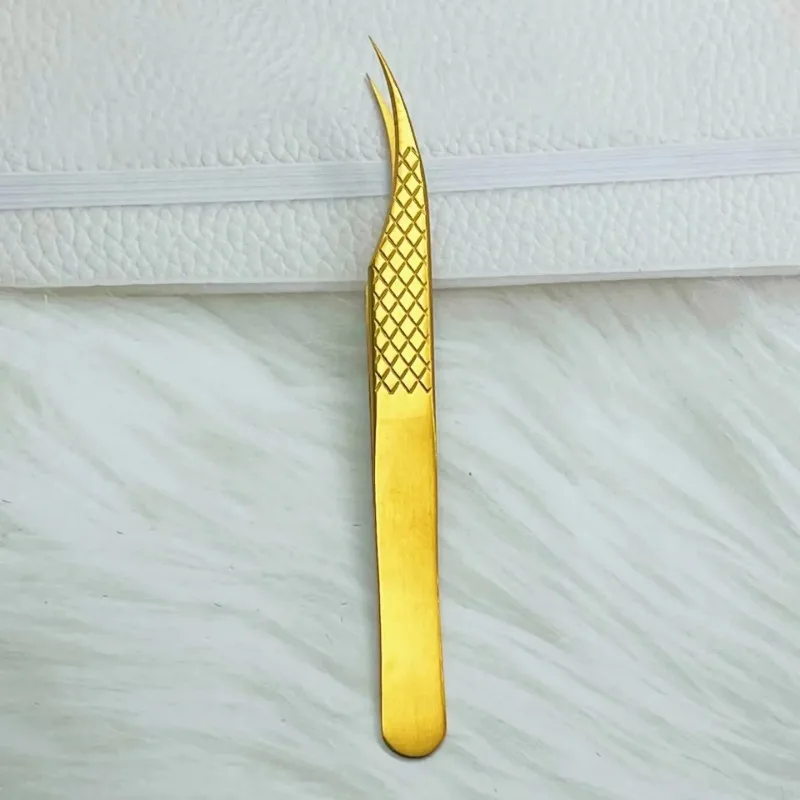 Stainless Steel Non-magnetic Eyelash Extension Tweezers Makeup Tools From Volume FakeLashes Supplies Accurate Fish Pattern