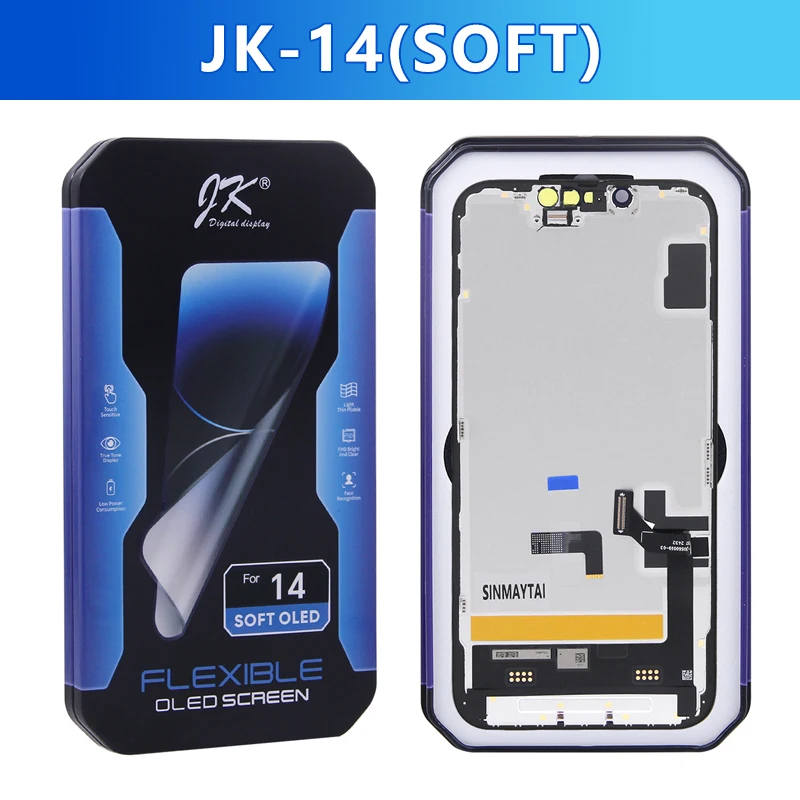 Pantalla OLED suave para iPhone XS, 11, 12, 13, 14, 15, 16, 17 Plus Pro Max, LCD con táctil y digitalizador, ensamblaje de repuesto 6