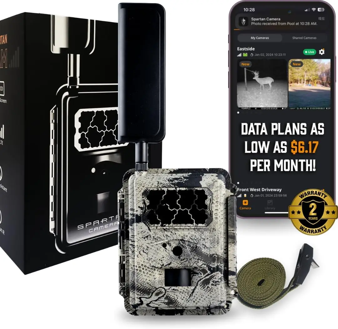 4G LTE Trail Camera, Verizon Certified, Remotely Update Camera Settings, Fully Configurable via App, HD Video, HD Photo