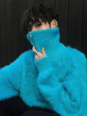 남성용 스웨터 청소년 겨울 긴팔 반지퍼 하이넥 남성용 블루 해마 모피 스웨터 니트 스웨터 남성용 스웨터 Best5 남성용 스웨터 청소년 겨울 긴팔 반지퍼 하이넥 남성용 블루 해마 모피 스웨터 니트 스웨터 남성용 스웨터 Best5