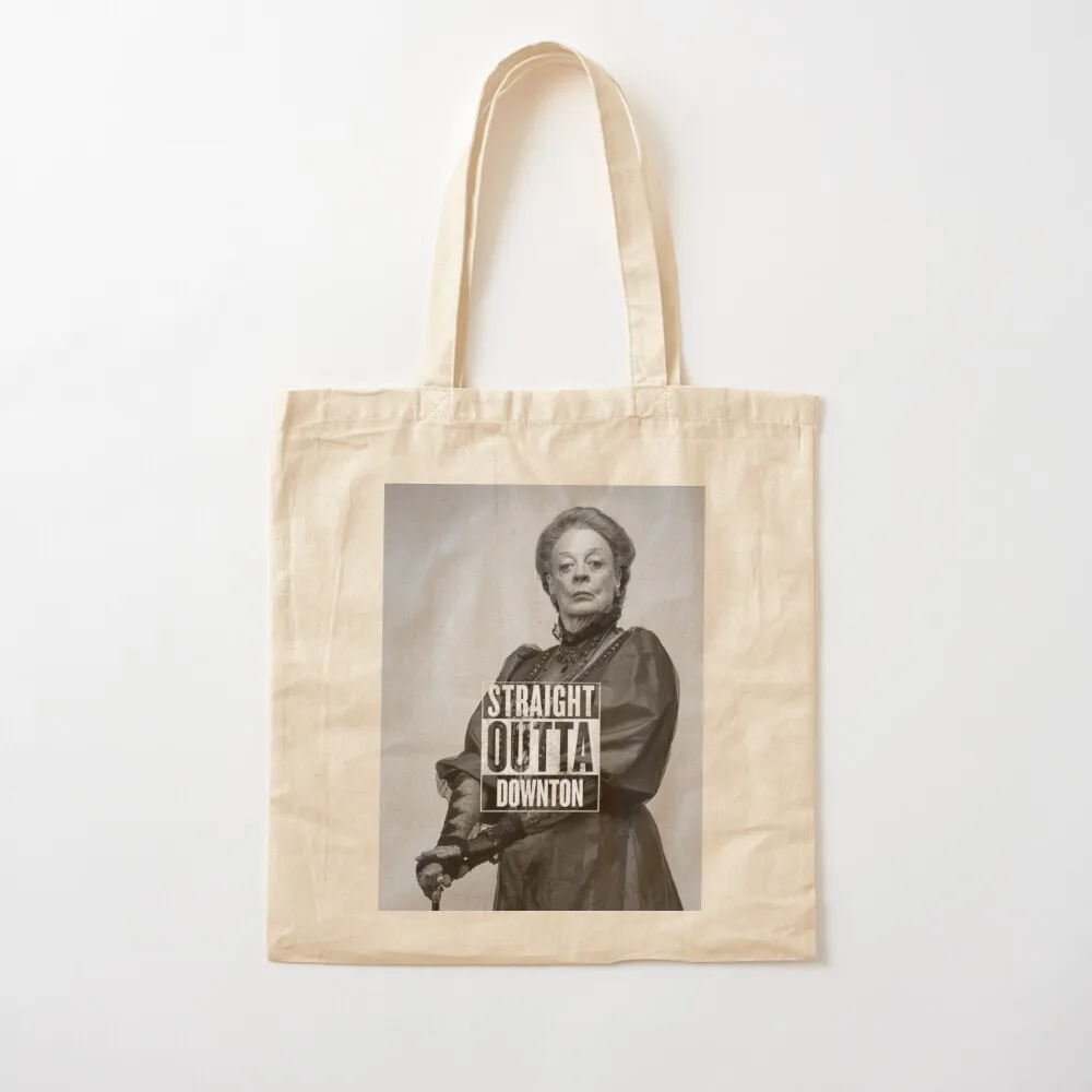 Straight Outta Downton Tote Bag cute tote bag canvas shopping bag Cloth Large bags for women