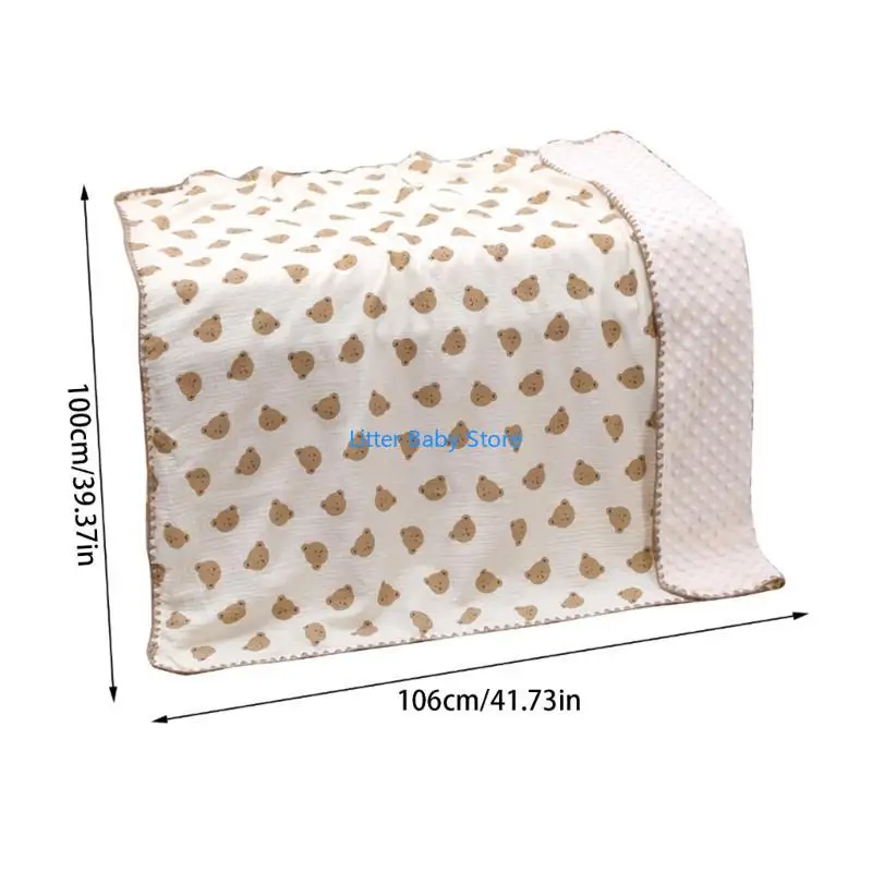 N80C Coperta leggera per neonati Coperta traspirante Coperta sottile per neonati Modello adorabile