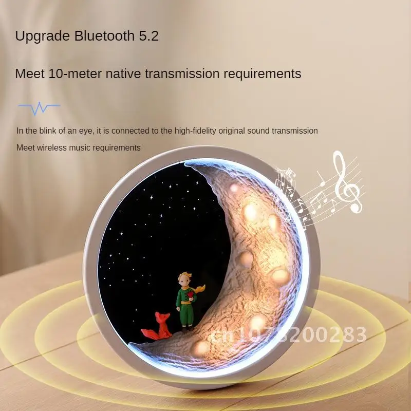 Small Prince Protects Wireless Bluetooth Speaker Stereo Surround Sound Birthday Gift Subwoofer Creative Cartoon Home Decor