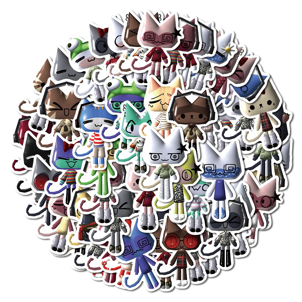 10/30/52pcs Kawaii Funny Toro Inoue Cat Meme Cartoon Stickers Decorative Book Scrapbook Waterproof Cute Sticker Toys