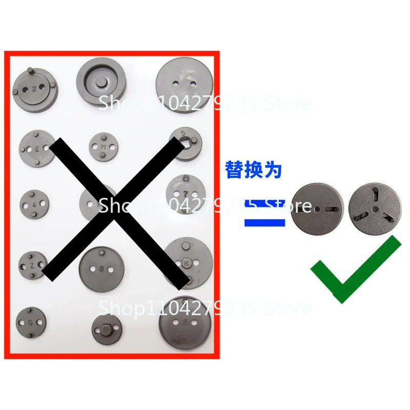 Multifunctional pneumatic adjustable brake sub-pump return tool piston top return,  pad disassembly and replacement