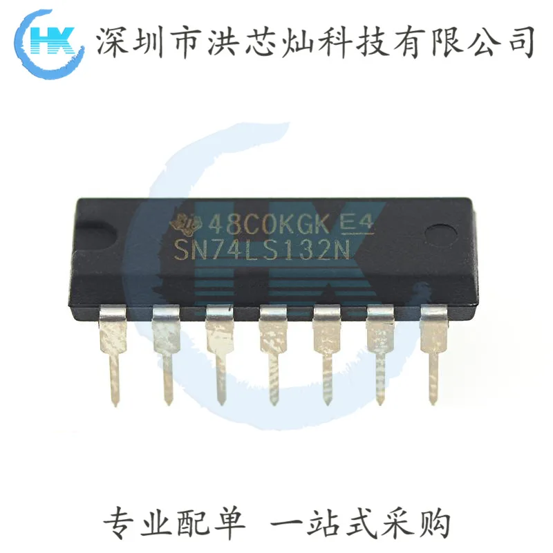 10PCS/LOT  SN74LS132N  DIP-16  TI/  74LS132  IC Original, in stock. Power IC