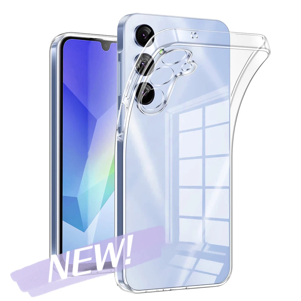 

2025 New Shockproof Silicone Phone Soft Case For Samsung Galaxy Ultra Plus S25 Ultra Clear Cover Ultra Thin Transparent Shell ﻿