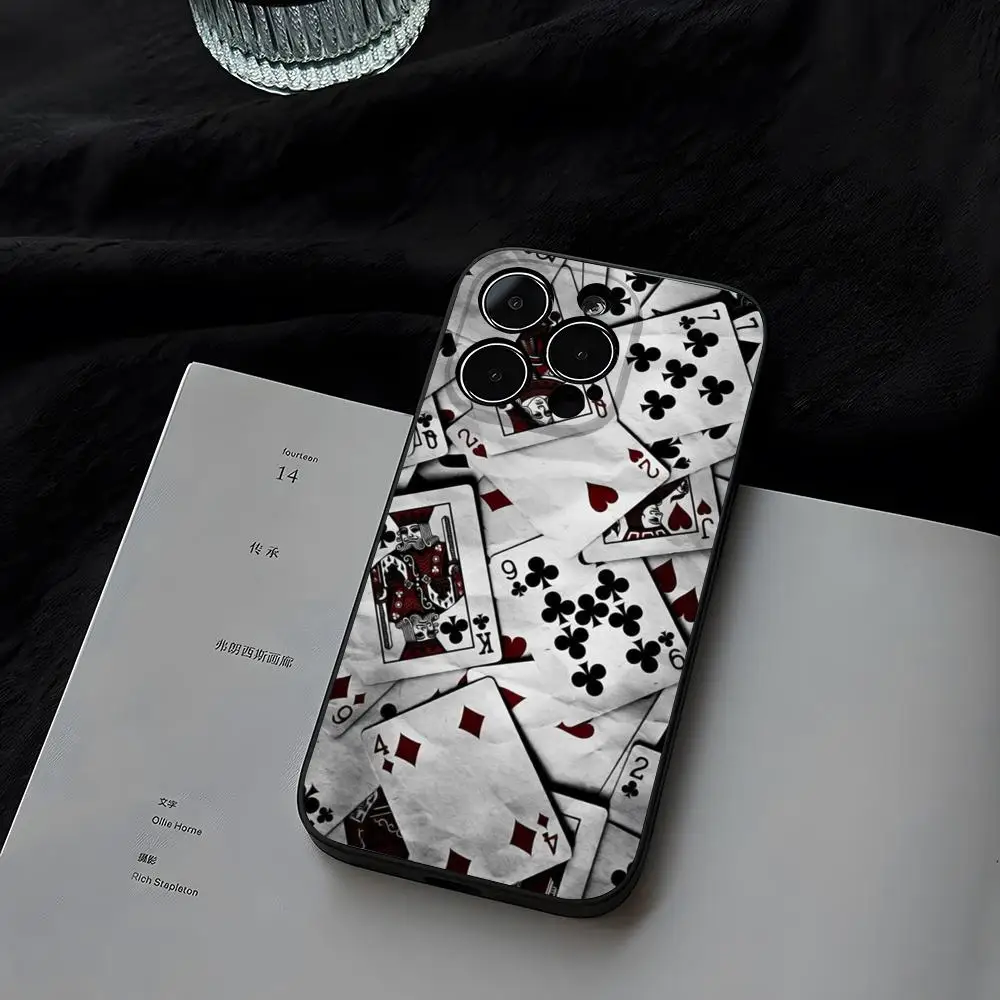 Poker Ace of Spades Phone Case for iphone 16ProMax 15 11 13 14 Pro Xs Max Mini Xr X 7 Plus Shell Coque