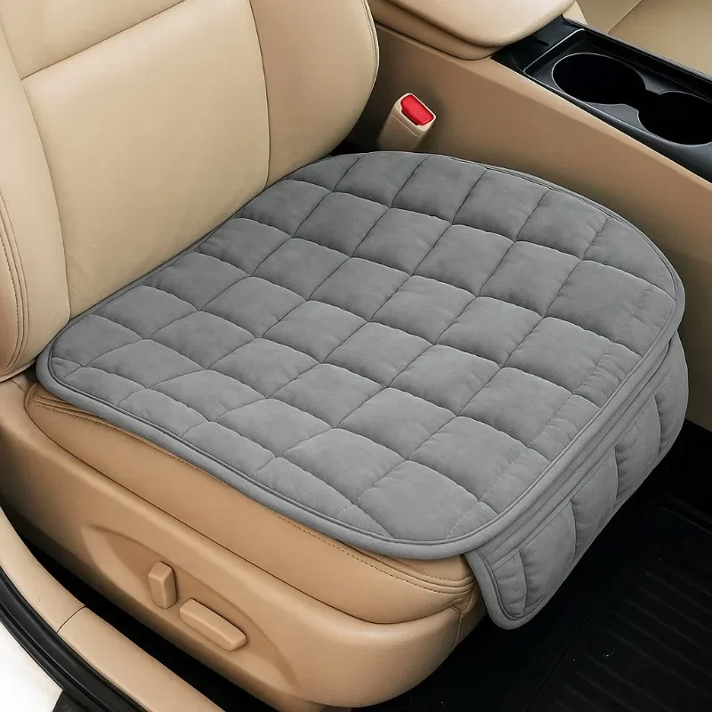 1PC Soft Car Seat Cover Skin-Friendly Plush Automotive Seat Cushion Anti Slip Auto Seat Protector Universal for Sedan Suv