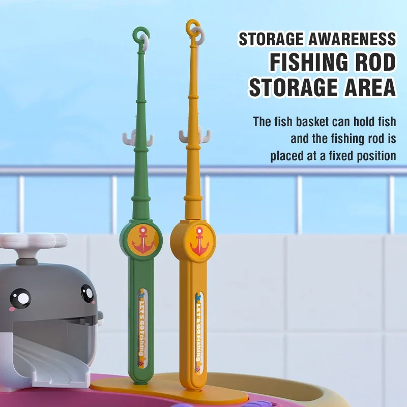 

Магнитная рыбалка, музыка, электрическая циклическая рыба, боевая доска, платформа, игра, развивающая интерактивная игрушка, игровой домик, детские игрушки