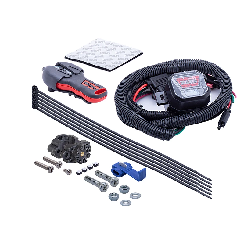 

Warn winch wireless remote control system for ATV and UTV winches with manual winch remote control