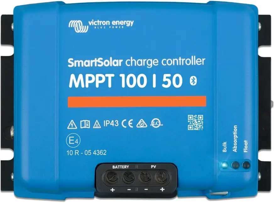 

SmartSolar MPPT Solar Charge Controller (Bluetooth) - Charge Controllers for Solar Panels - 100V, 50 amp, 12/24-Volt