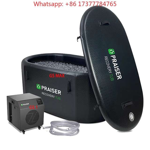 Cooling System for Inflatable Ice Bath Tub, Lightweight Portable Water Chiller Built-in Pump & Filter