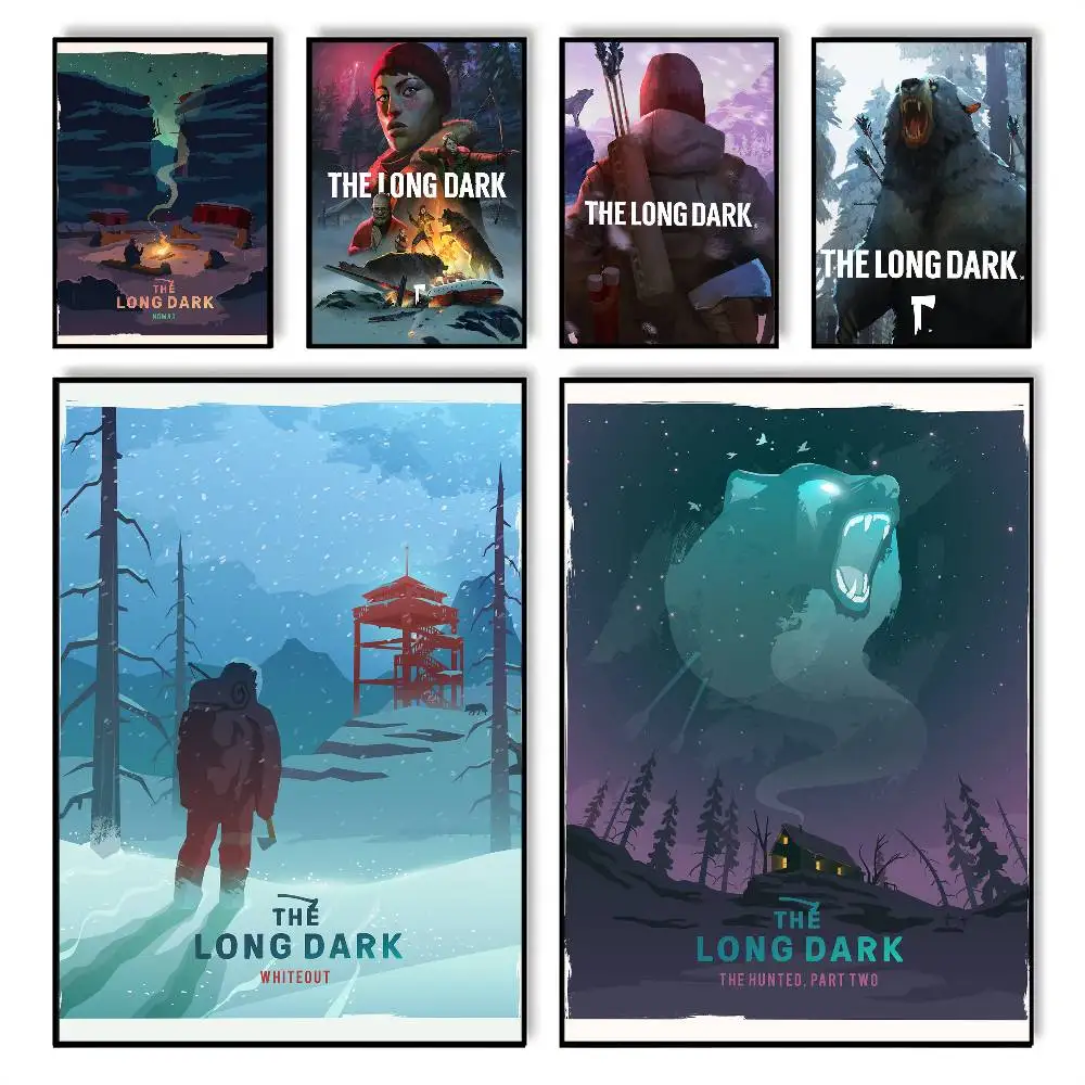 ملصق لعبة L-Long Dark جدار لاصق مقاوم للماء لغرفة المعيشة المنزلية وغرفة النوم والديكور الجمالي #1