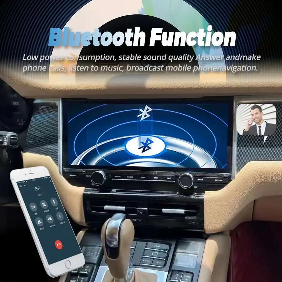 1920*720 شاشة أندرويد 14 Autoradio CarPlay سيارة الوسائط المتعددة مشغل فيديو 12.3 بوصة لبورشه ماكان 2010-2015 راديو GPS ستيريو