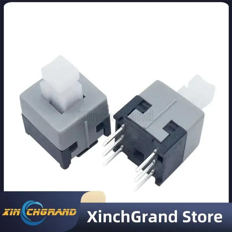 

20PCS 8.5 * 8.5MM self-locking switch square head 3.3 X 3.3 double row 6 feet 3 X 3 interlocking control table button switch