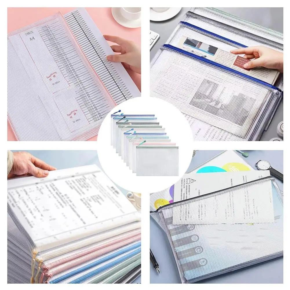 

Сумка для канцелярских принадлежностей для экзамена, водонепроницаемая, пластиковая, износостойкая, для документов, формата А4, на молнии, для офиса, утолщенная, для студенческого правительства K6M8