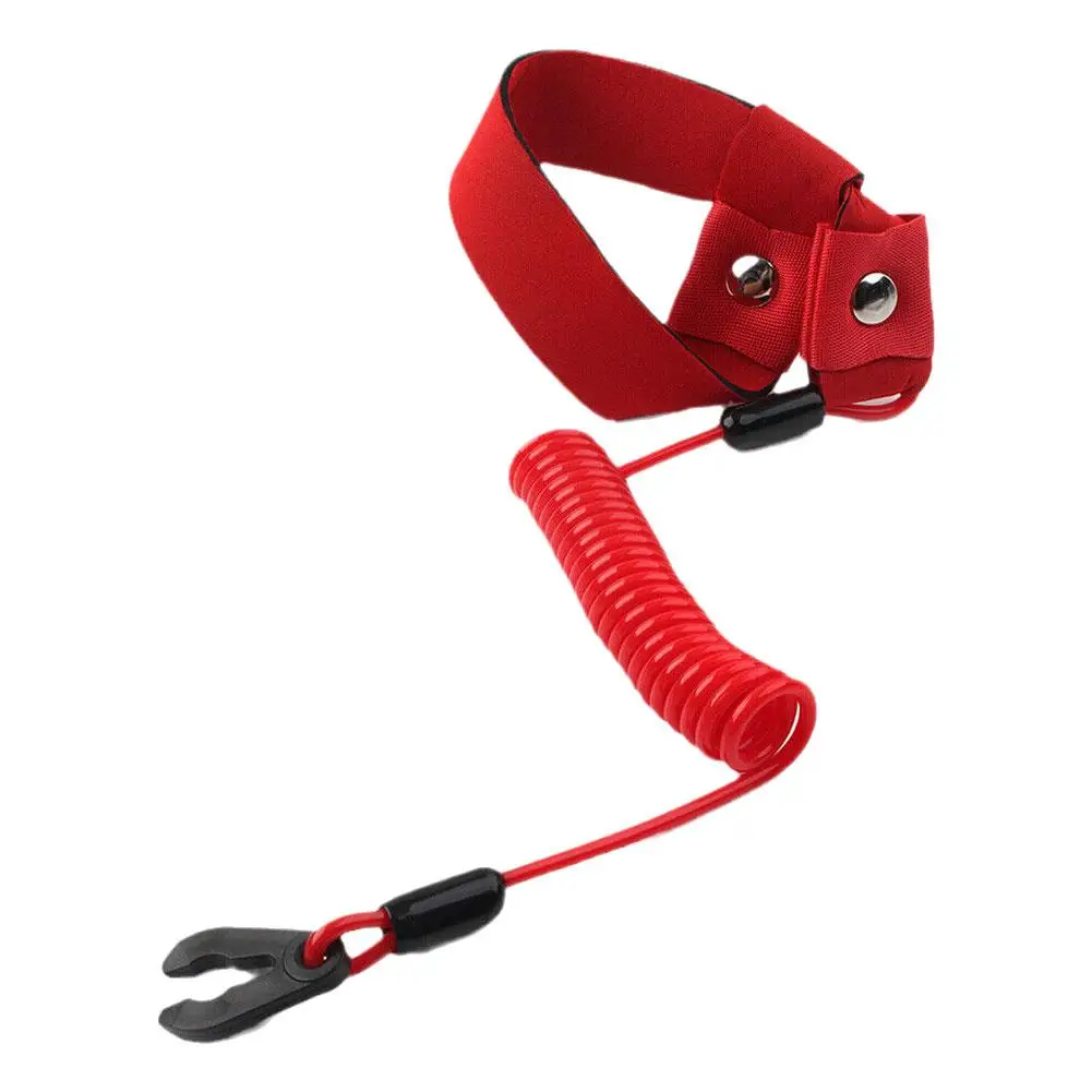 Universal Marine Boat Outboard Engine Motor Lanyard Kill Stop Switch For YAMAHA Jet Ski Key Rope Floating Wrist Lanyard