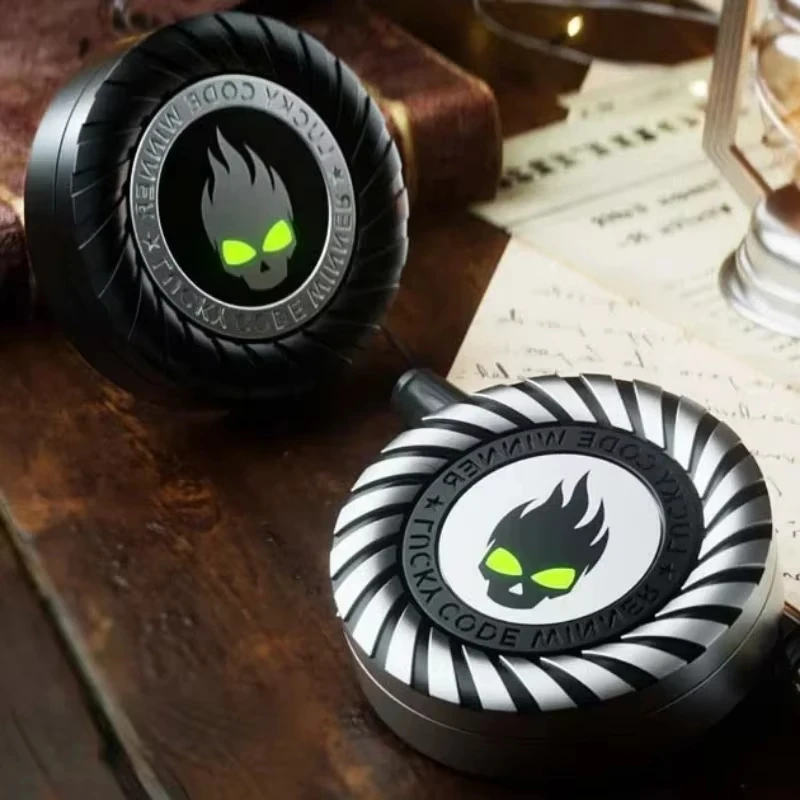 Pièce de monnaie magnétique Fidget Spinner Clicker 3 en 1, jouet anti-Stress, antistresse haptique, Mini Fidget créatif lumineux, meilleur sensoriel