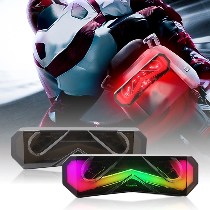 

Electric Bike Taillights Brake Lights Adjustable Colorful Modified for Honda UQI U1C UQI+ other car light accessories