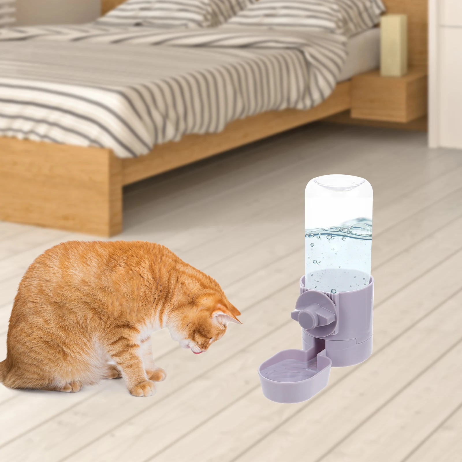 

Pet Automatic Waterer Hanging Reliable Dog Cat Water Bowl Feeder Long Lasting for Cage Rabbits Automatic Dog Feeder