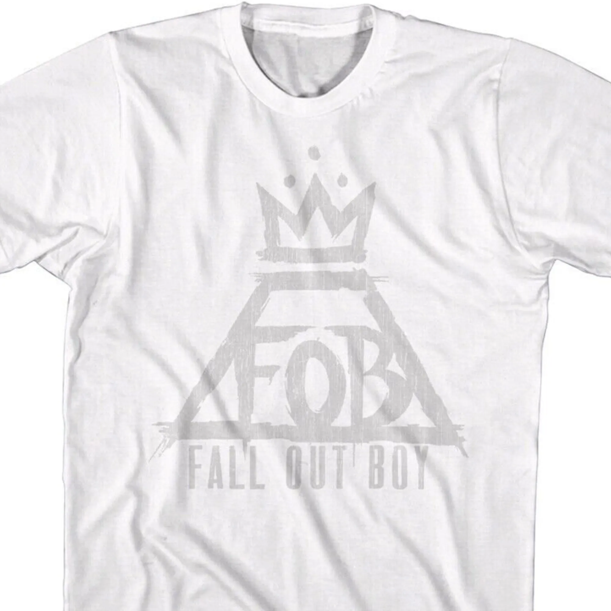 Fall Out Boy TShirt Vintage FOB Logo Alt Rock Big and Tall Shirts