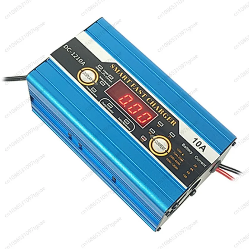 Charger 12V10A Car Electric Vehicle Lead-acid Battery Charger, Smart Belt Display