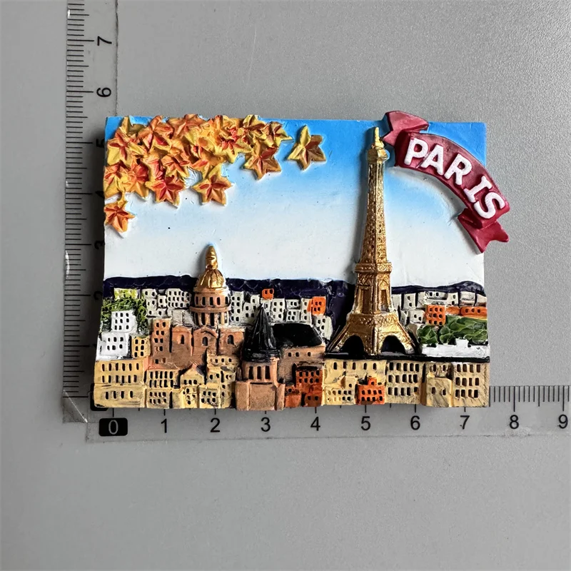 Paris Frankreich Tourist Souvenir Kühlschrankmagnete Eiffelturm Französische magnetische Aufkleber Annecy Dekoration auf dem Kühlschrank Reisegeschenke – Detail 34