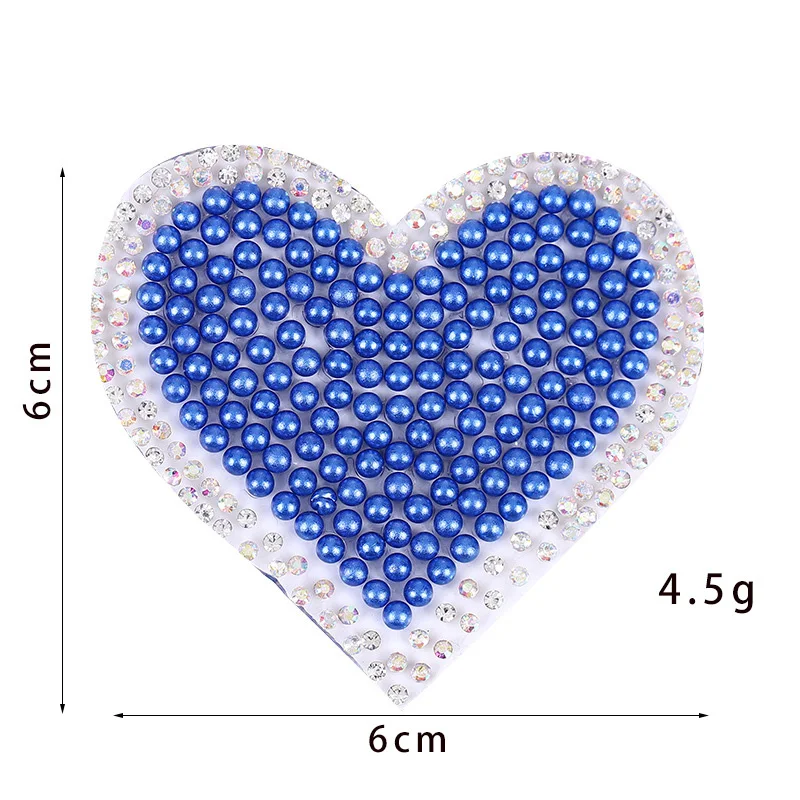 Serce z cyrkoni naszywki termiczne naszywki naprasowanki na naszywki koraliki DIY do odzieży kurtka plecak do szycia dekoracyjne BX060