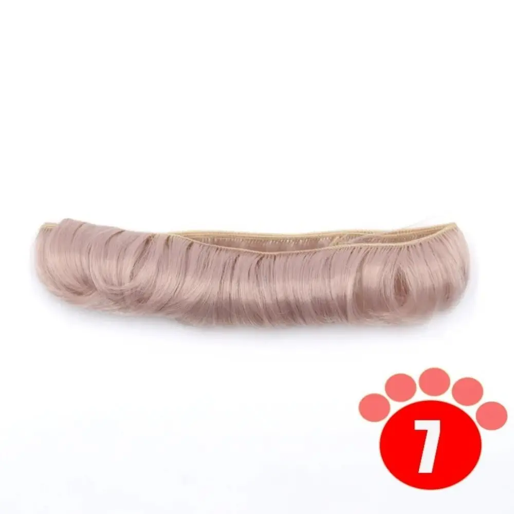 Hochtemperaturdraht Bjd DIY Fransenhaar Bunte 5x100cm BJD/SD Perücke Fransenhaar Hitzebeständige Quastenhaarreihen