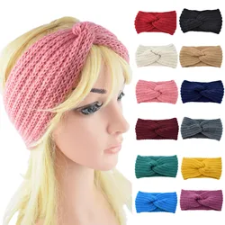 Knitted Yoga Headbands Women Winter Comfort Crochet Turban Ear Warmer Sweatband Cold Weather Windproof Bandana резинки для волос