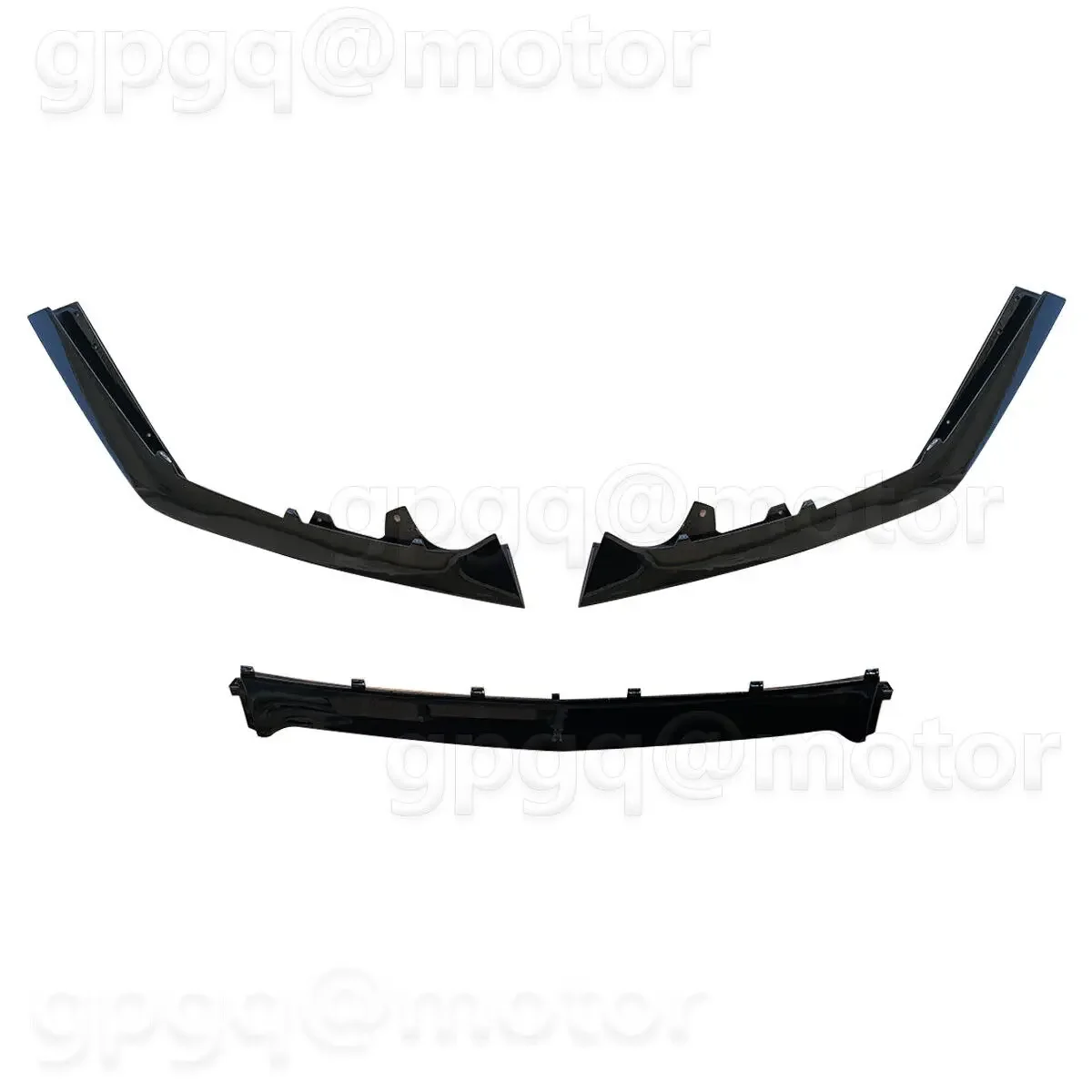 3Pcs Replacement Front Lip GT500 Style For Ford Mustang 14-21 Car Front Bumper Spoiler Splitter Matte Black Glossy Black AMMP