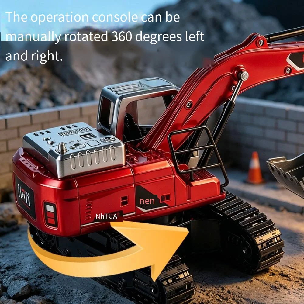 Remote Control Excavator Toy Engineering Vehicle Electric RC Digger Construction Truck Educational Play Toy Ideal Birthday Gift