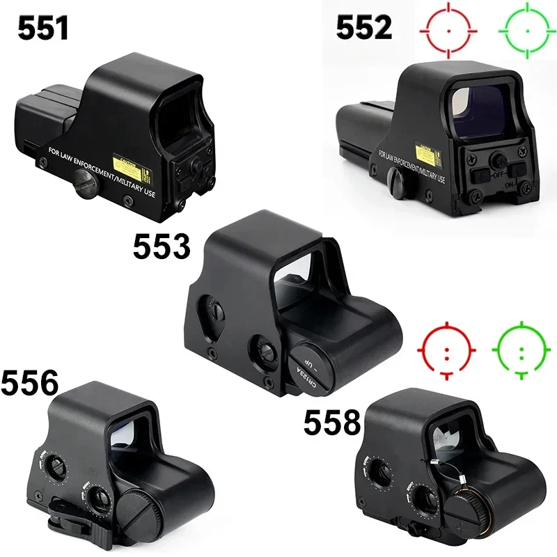 

551 552 553 558 Red Dot Sight Scope Reflex Compact Riflescope Tactical Hunting Optical Holographic Sight for 20mm Rail Mount