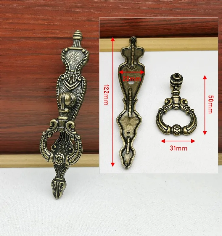 76mm American Retro Shabby Chest of Drawers Pull Antique Bronze Cabinet Dresser Cupboard Wardrobe Shoe Cabinet Handle Knob 3