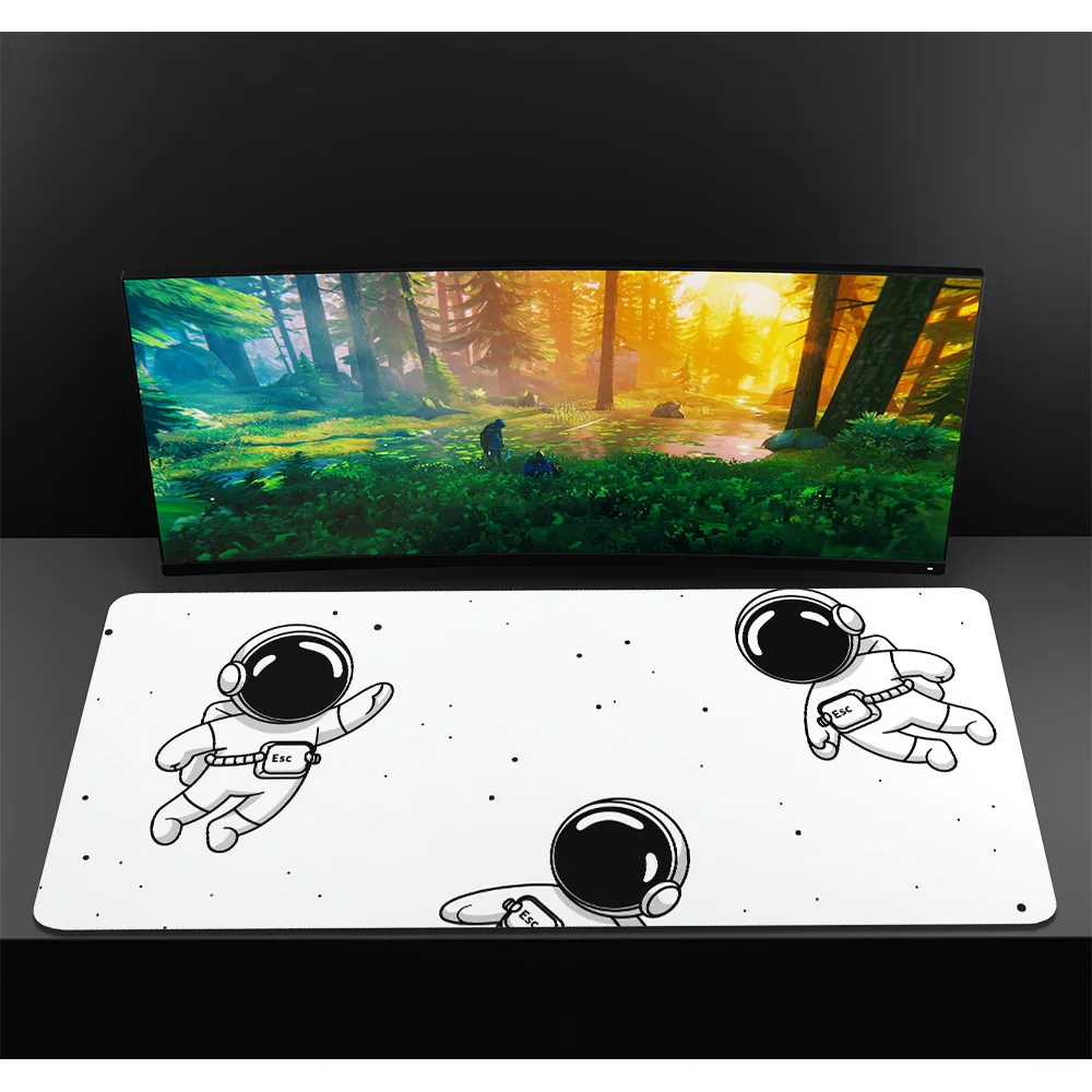رواد الفضاء TABL MAT Kawaii ماوس الوسادة 900 × 400 ماوس الوسادة ألعاب الكمبيوتر المحمولة ملحقات الكمبيوتر ألعاب لوحة المفاتيح Deskmat الجدول منصات