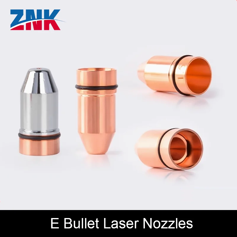 ZNK Bullet Laser Nozzles Single Double Layer Caliber 0.8-4.0  for Raytools Precitec WSX Bodor Cutting Head Welding Accessories