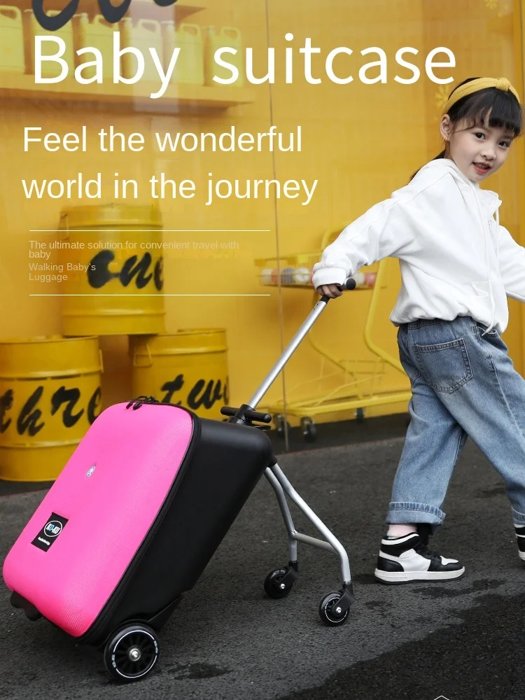 Baby Children's Luggage Can Sit Children Boys and Girls Trolley Case Artifact for a Lazy Riding with Baby