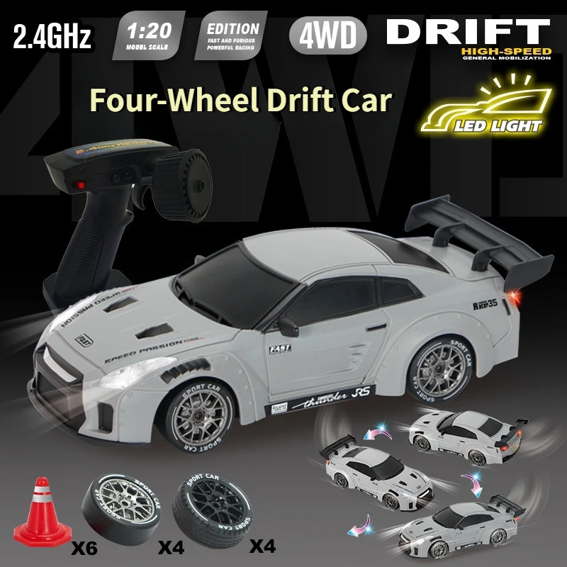

Professional RC Remote Control Car Four-wheel Drive Drift Racing Car Cool Lighting Competition Racing Car Electric Toy