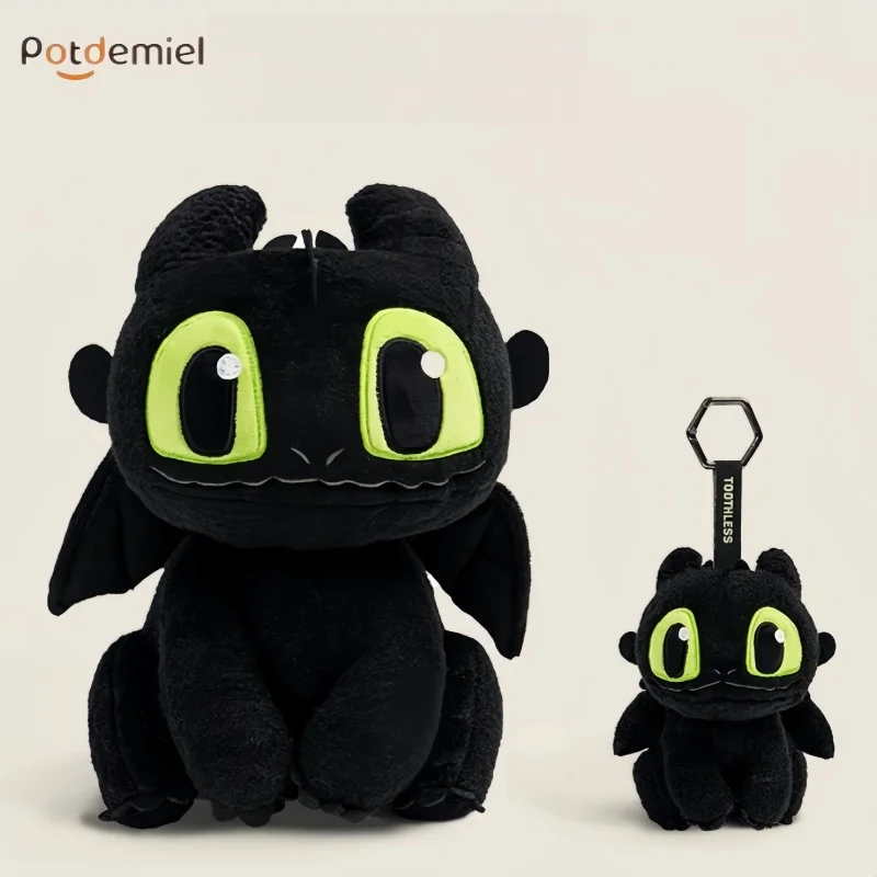 

Плюшевая игрушка-дракон Potdemiel Night Fury Black Dragon, который можно носить на плече, из мультфильма «Как приручить дракона», подарок на день рождения