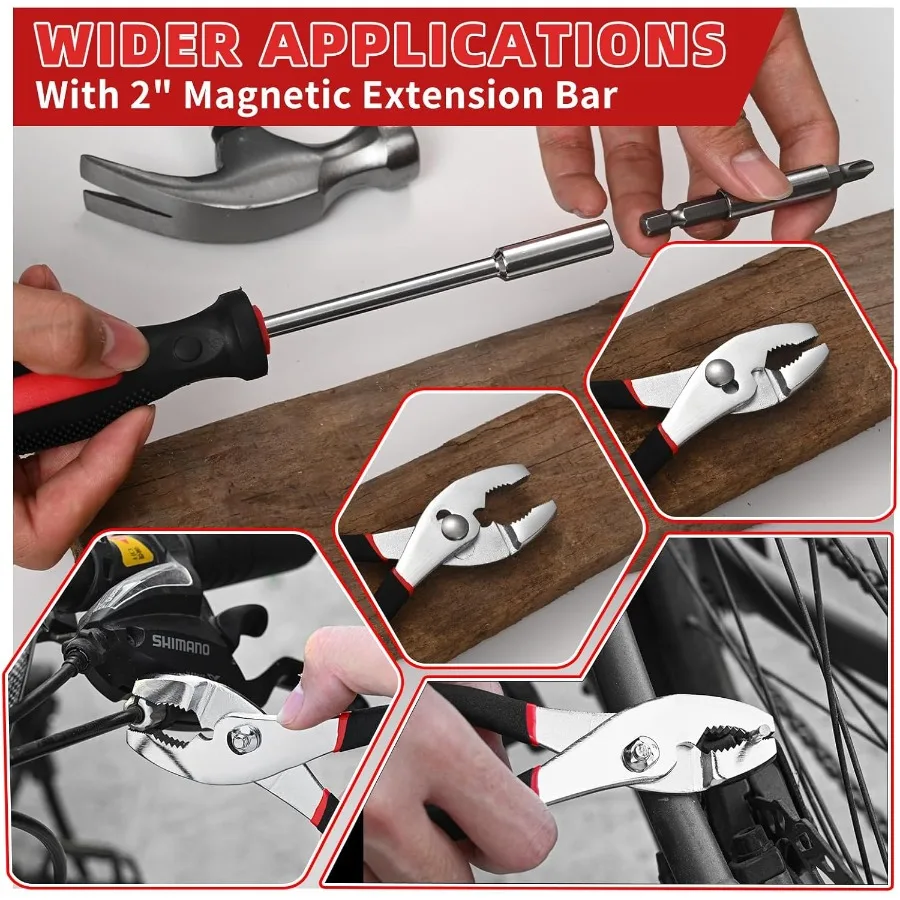 39 Piece Home Tool Kit for Everyday Home Repairs: Compact Hand Tool Set with Portable Storage Case Ideal for Small Spaces and W