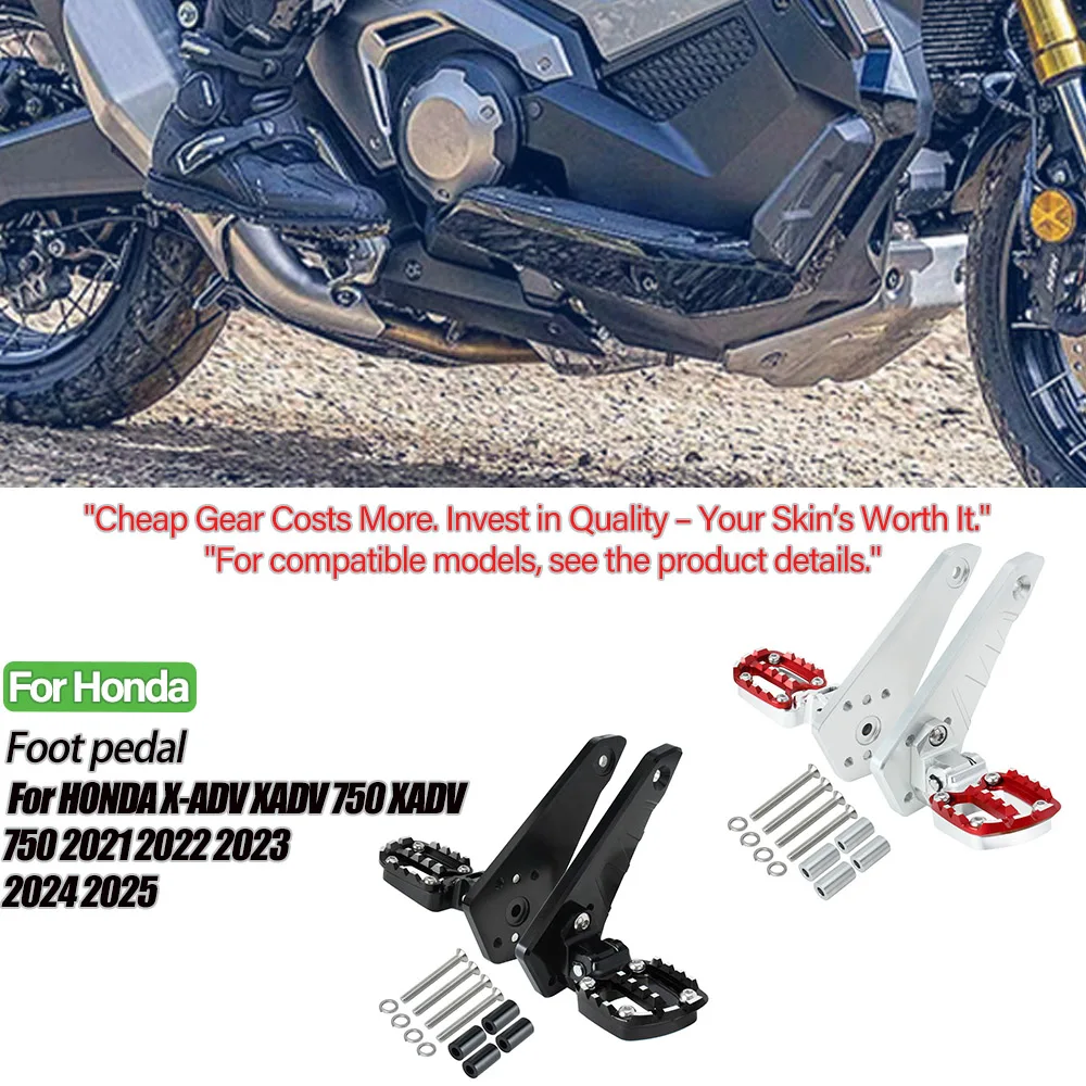 

For HONDA X-ADV XADV 750 XADV750 2021 2022-2025 Accessories Folding Rear Foot Pegs Passenger Foot Rest Pedal Footrest Footpegs