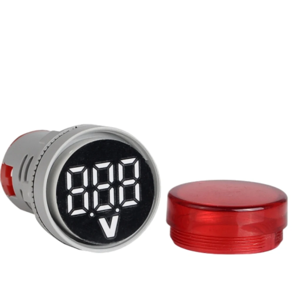 

ST16VD DC6-100V 22mm Hole Digital Voltmeter Round Voltage Detector Tester Mini LED Voltage Indicator Signal Light Monitor