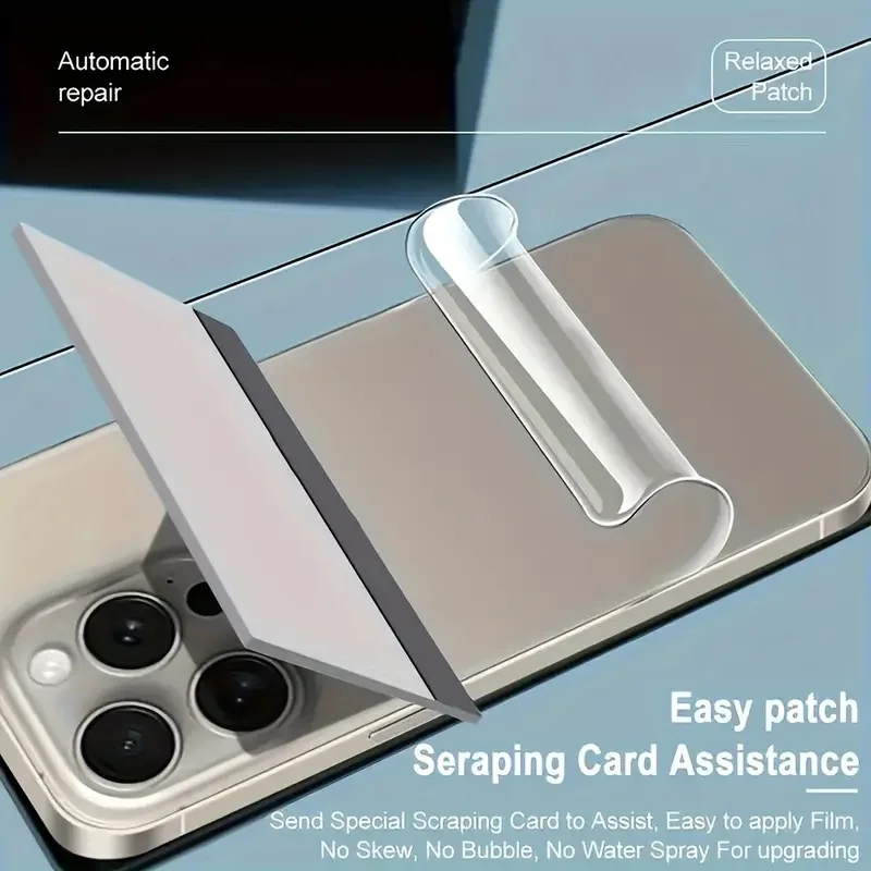 2 قطعة فيلم هيدروجيل خلفي آيفون 16 برو 16e 15 14 13 12 11 Plus Mini X XR XS Max طبقة حماية ناعمة آيفون 17 برو ماكس الهواء