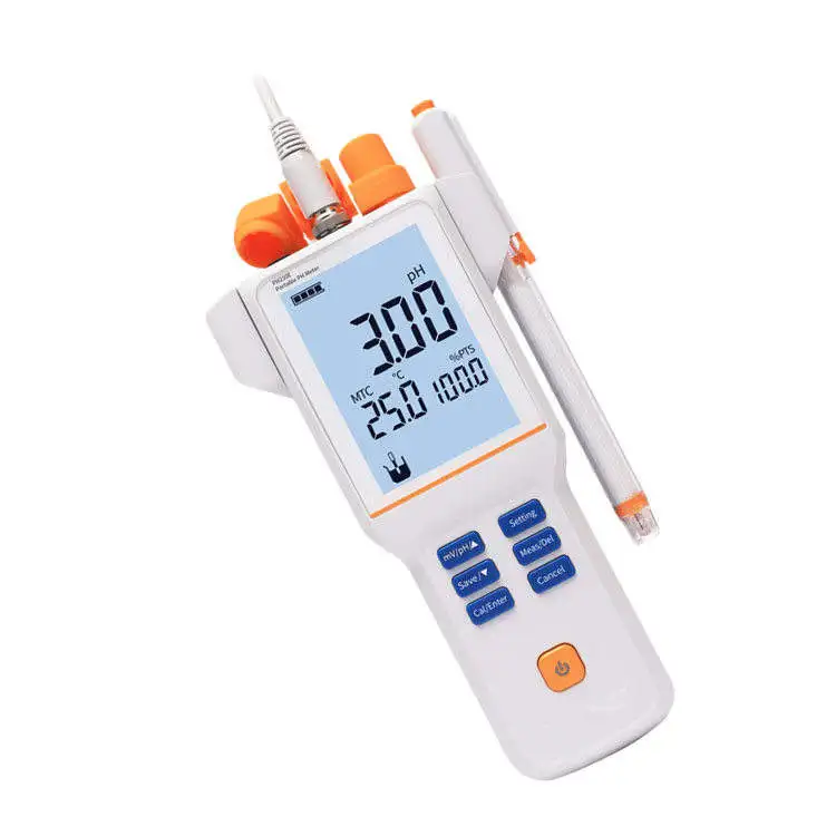 PH210E Portable Digital pH Meter with AutoRead 0.1 Accuracy 200 Results Storage for Water & Soil Testing