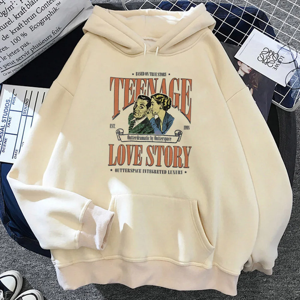 

Vintage Y2k hoodie anime graphic patterned printed design women pullover tracksuits streetwear athleisure soft fabric