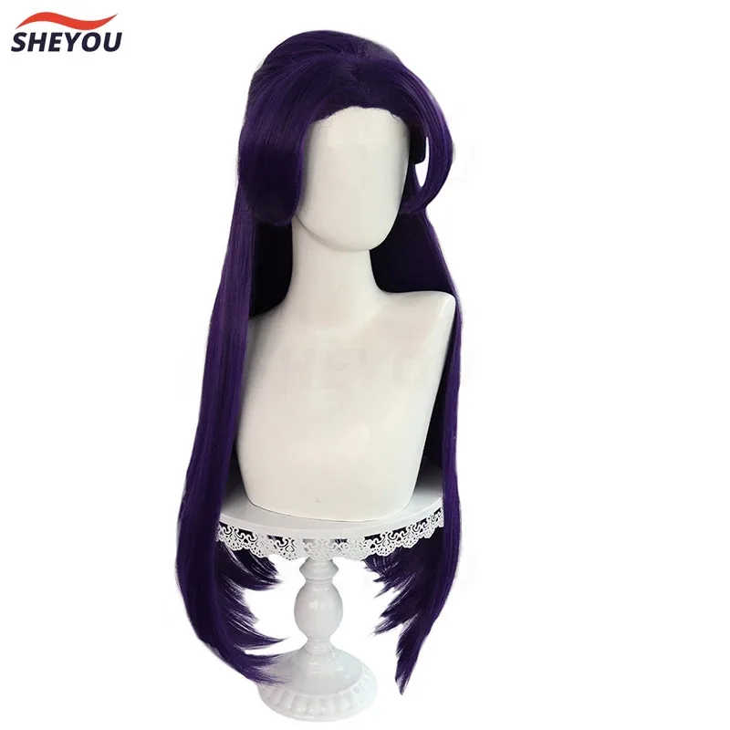 

asdh8@Jinshi Cosplay Wig Anime Kusuriya no Hitorigoto The Apothecary Diaries Purple Long Heat Resistant Synthetic Hair Wigs + Wi