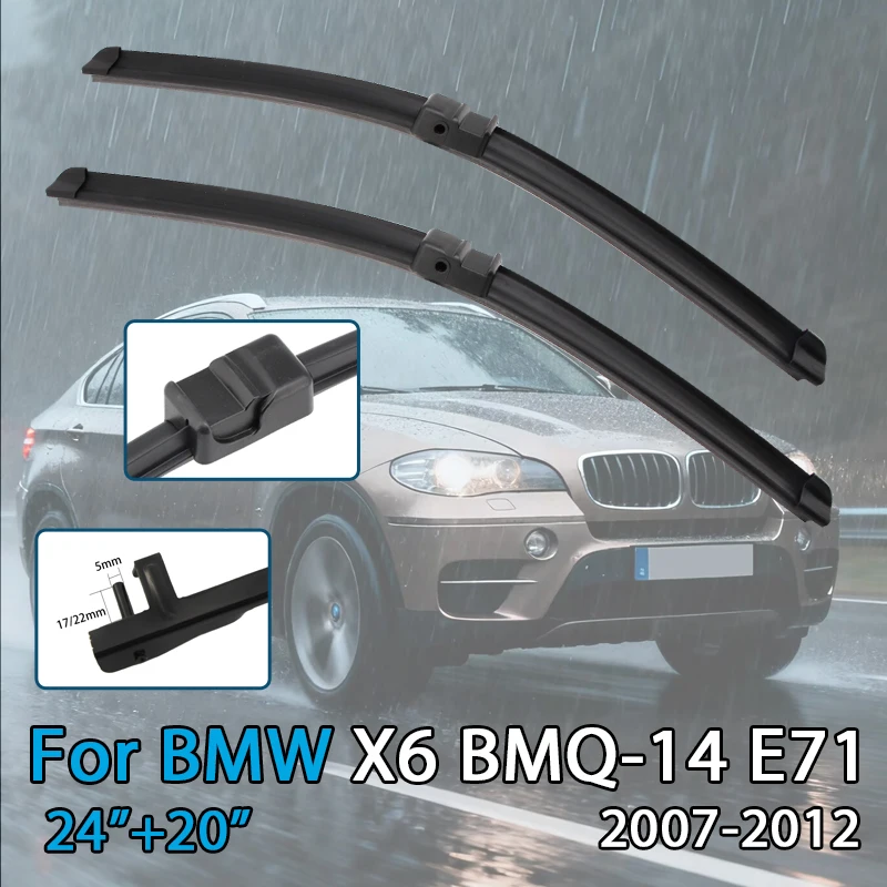 

Щетка стеклоочистителя автомобиля для BMW X6 BMQ-14 (E F G) 2007-2024, резиновая заправка для лобового стекла, стеклоочиститель, автоаксессуары