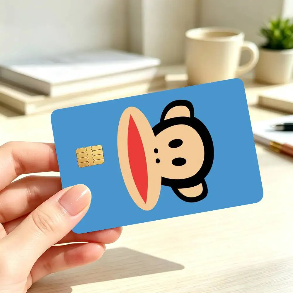 Fashion P-Pauls Franks Credit Card HD Stickers Small Chip Waterproof Sticker Game Card Decal
